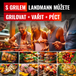 ELEKTRICKÝ ZAHRADNÍ GRIL LANDMANN ČERNÝ 01192 – obrázek 7