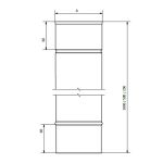 Komínová nerezová roura 0,25m - ovál 120x210mm (= ø 170mm), tl. mat. 0,8mm – obrázek 2