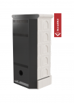 KRATKI BLANKA 8kW ø 160mm - kachlová kamna krémová – obrázek 3