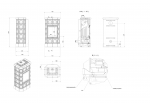 KRATKI BLANKA 8kW ø 160mm - kachlová kamna krémová – obrázek 4
