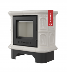 KRATKI WK 440 ø 130mm - kachlová kamna krémová – obrázek 2