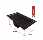 KRATKI AQF06 plynové ohniště 73,1x39,5 cm – obrázek 5